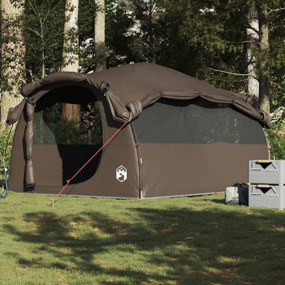 vidaXL Tente tunnel familiale 6 personnes marron imperméable