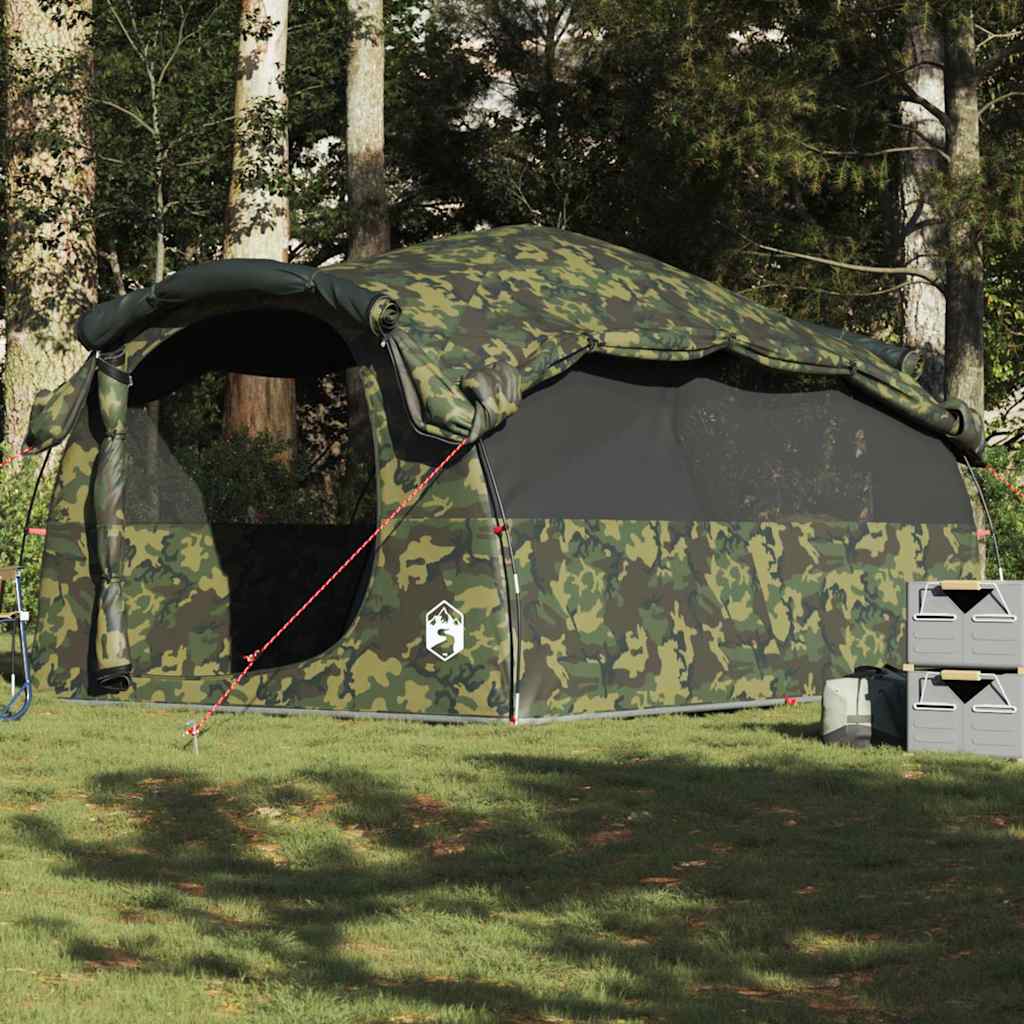 Tente tunnel familiale vidaXL 6 personnes camouflage imperméable