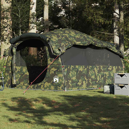 Tente tunnel familiale vidaXL 6 personnes camouflage imperméable