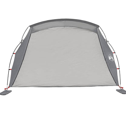 vidaXL Tente de plage 2 personnes Gris Imperméable