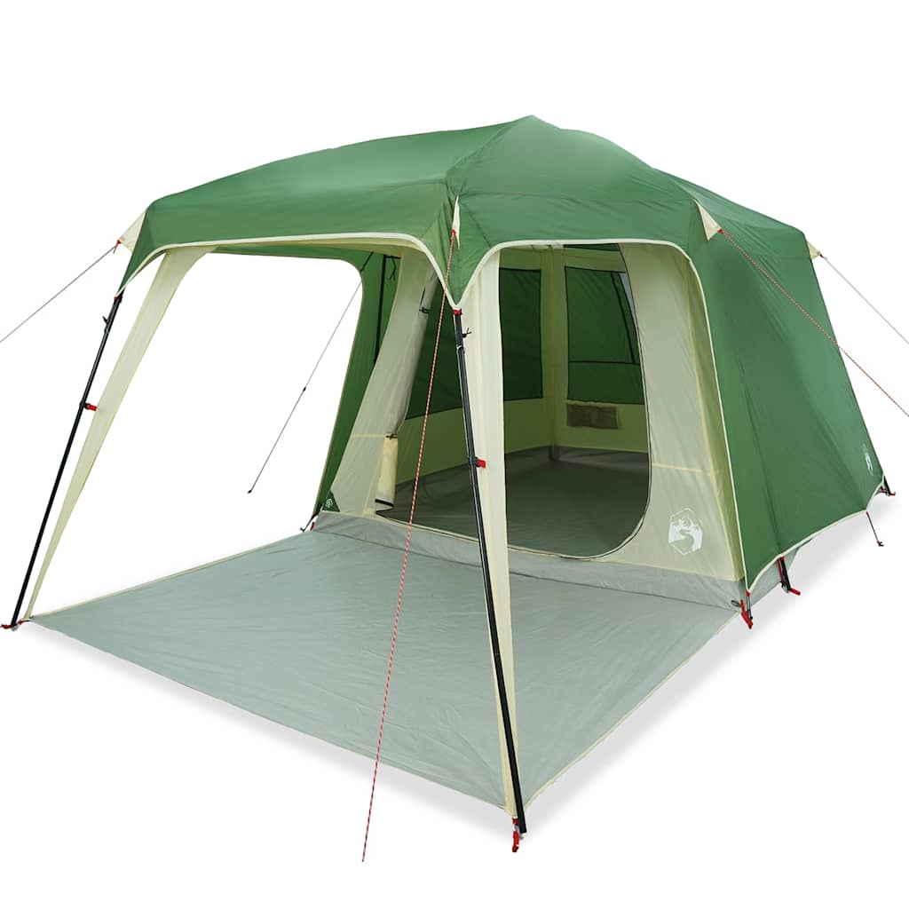 vidaXL Tente de camping avec auvent 5 personnes Vert Imperméable