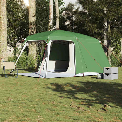 vidaXL Tente de camping avec auvent 5 personnes Vert Imperméable