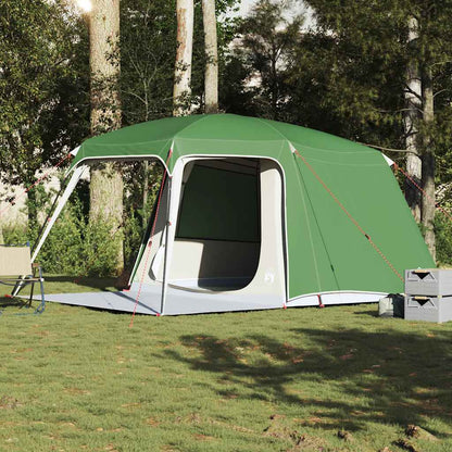 vidaXL Tente de camping avec auvent 5 personnes Vert Imperméable