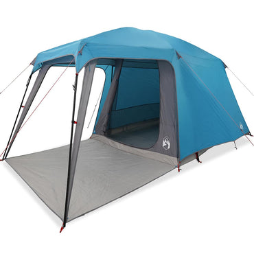 vidaXL Tente de camping avec auvent 5 personnes Bleu Imperméable