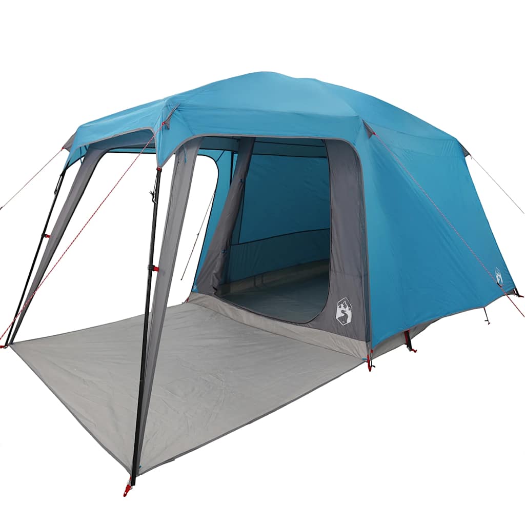 vidaXL Tente de camping avec auvent 5 personnes Bleu Imperméable