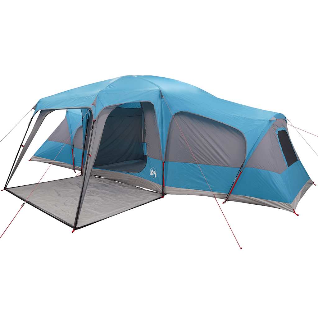 vidaXL Tente familiale avec auvent 9 personnes Bleu Imperméable