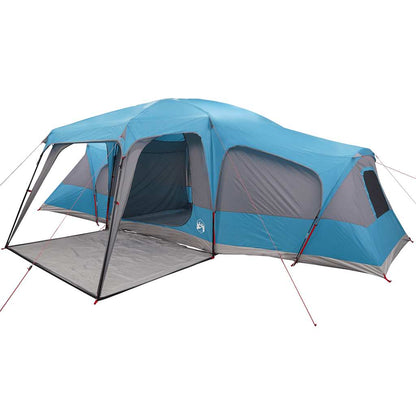 vidaXL Tente familiale avec auvent 9 personnes Bleu Imperméable