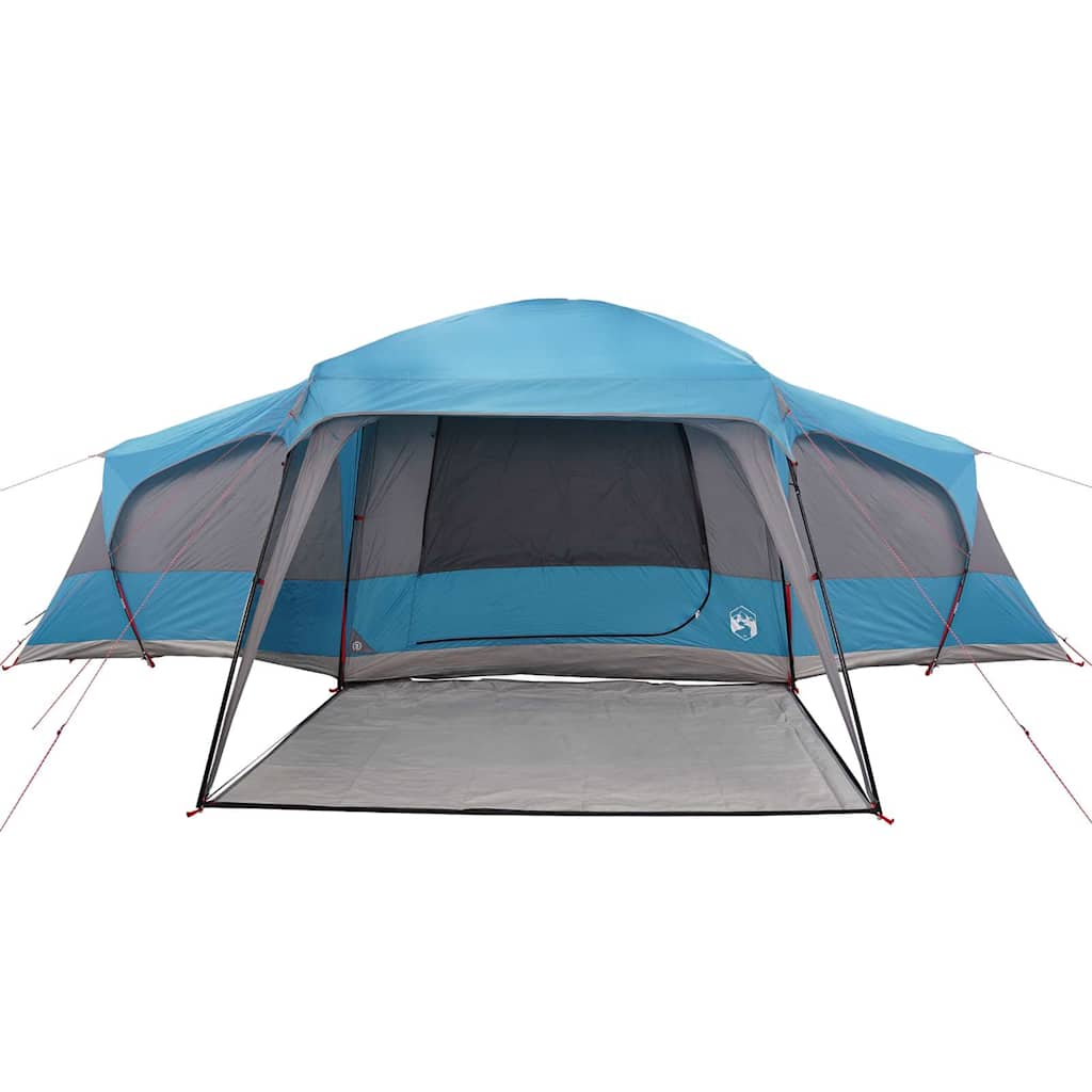 vidaXL Tente familiale avec auvent 9 personnes Bleu Imperméable