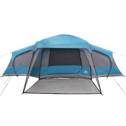 vidaXL Tente familiale avec auvent 9 personnes Bleu Imperméable