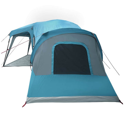 vidaXL Tente familiale avec auvent 9 personnes Bleu Imperméable