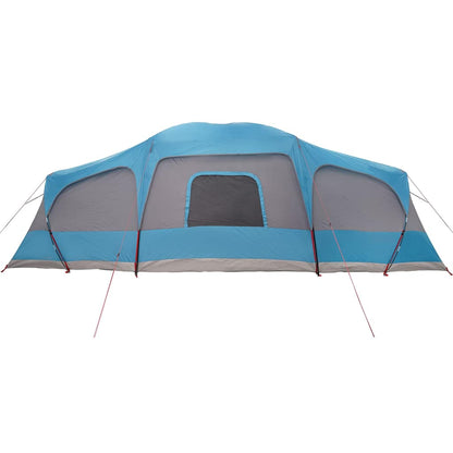 vidaXL Tente familiale avec auvent 9 personnes Bleu Imperméable