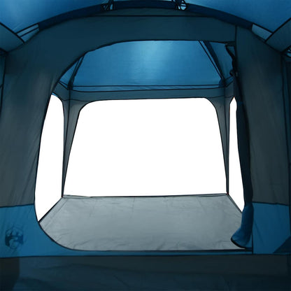 vidaXL Tente familiale avec auvent 9 personnes Bleu Imperméable