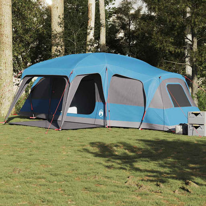 vidaXL Tente familiale avec auvent 9 personnes Bleu Imperméable