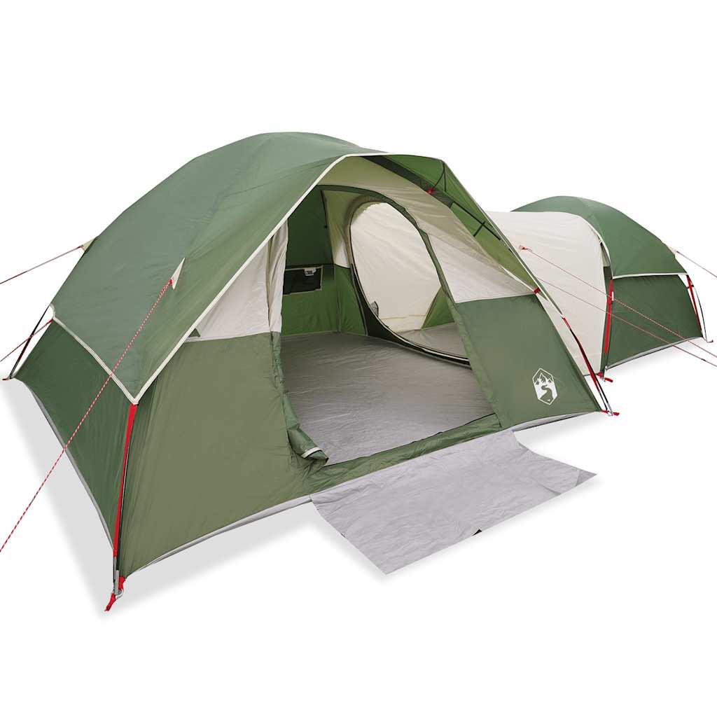 vidaXL Tente de camping 5 personnes Verte Imperméable