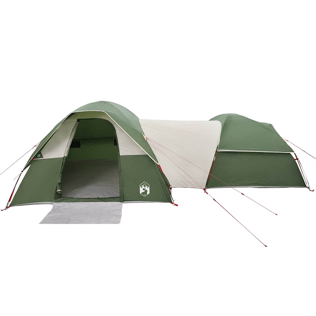 vidaXL Tente de camping 5 personnes Verte Imperméable