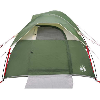 vidaXL Tente de camping 5 personnes Verte Imperméable