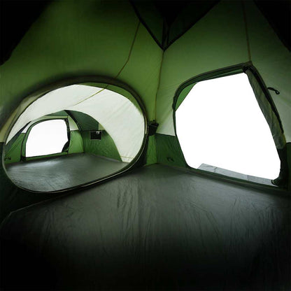 vidaXL Tente de camping 5 personnes Verte Imperméable