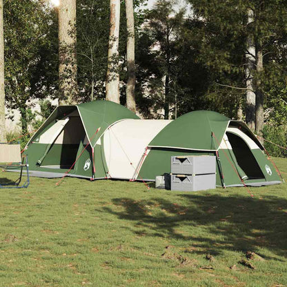 vidaXL Tente de camping 5 personnes Verte Imperméable