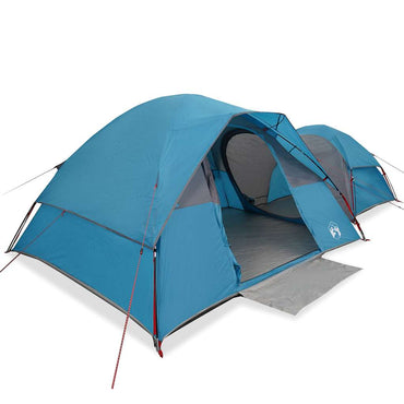 vidaXL Tente de camping 5 personnes Bleu Étanche