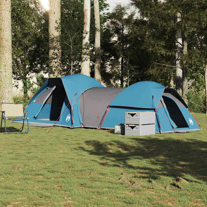 vidaXL Tente de camping 5 personnes Bleu Étanche