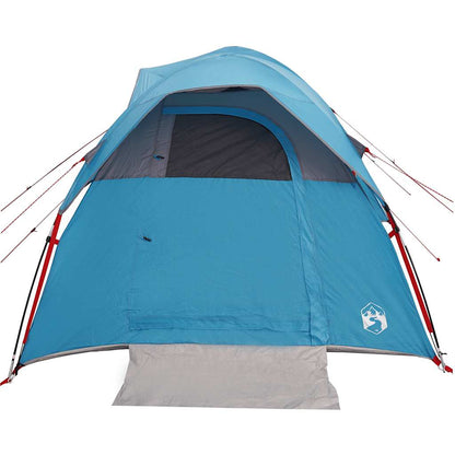 vidaXL Tente de camping 5 personnes Bleu Étanche