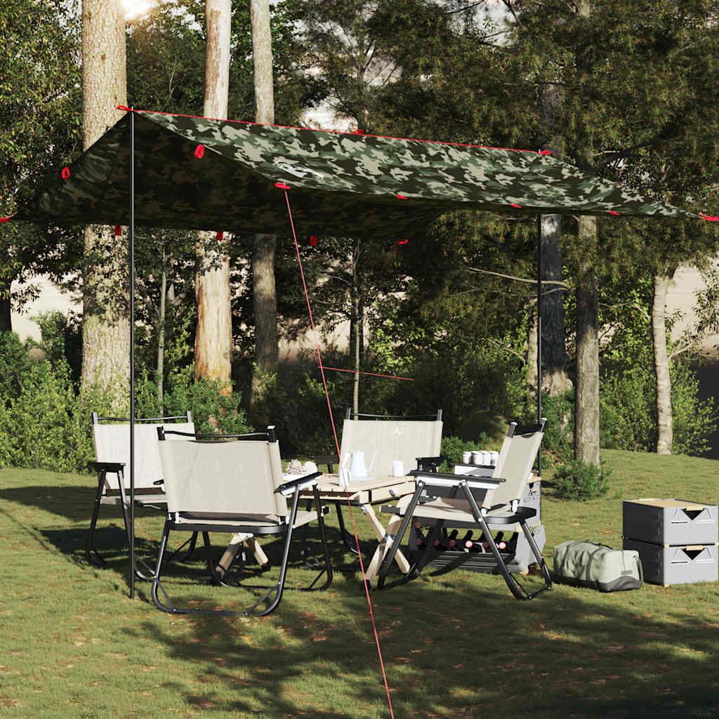 vidaXL Bâche camouflage 306x306 cm Imperméable