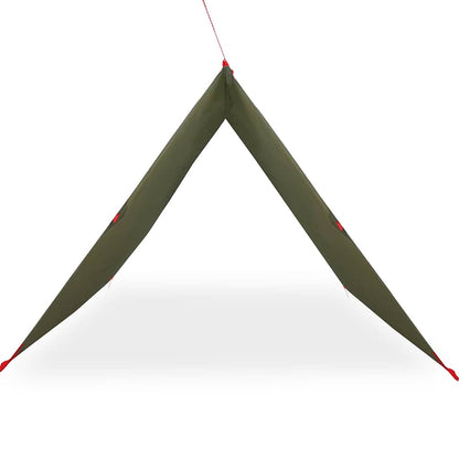 vidaXL Tarp vert olive 366x306 cm Imperméable