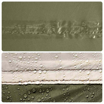 vidaXL Tarp vert olive 366x306 cm Imperméable
