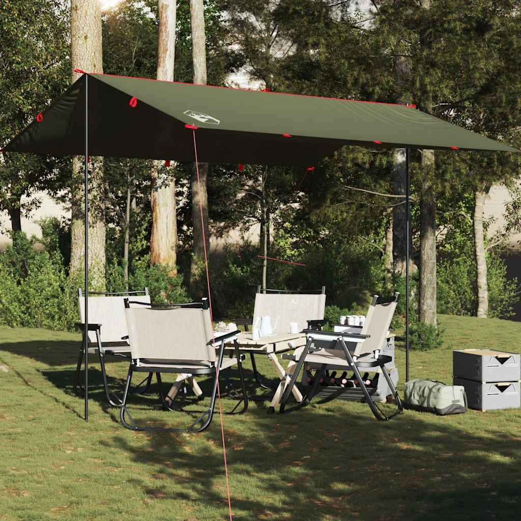 vidaXL Tarp vert olive 366x306 cm Imperméable