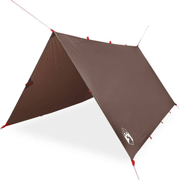vidaXL Tarp Braun 366x306 cm Wasserdicht