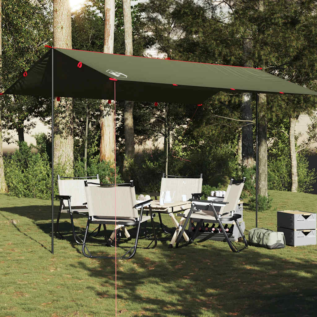 vidaXL Bâche olive 406x306 cm Imperméable