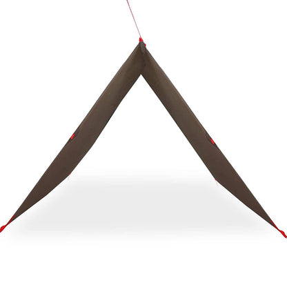vidaXL Tarp Braun 406x306 cm Wasserdicht