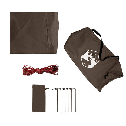 vidaXL Tarp Braun 506x306 cm Wasserdicht