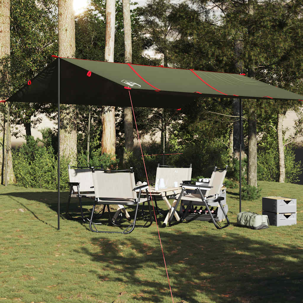 vidaXL Tarp Olivgrün 451x420 cm Wasserdicht