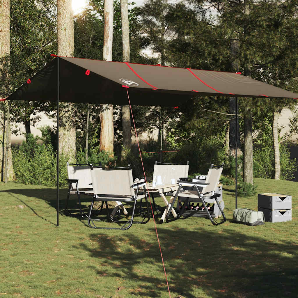 vidaXL Tarp Braun 451x420 cm Wasserdicht