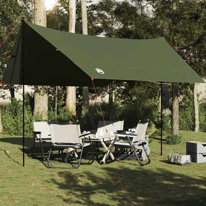 vidaXL Tarp Vert olive 438x376x212 cm Imperméable
