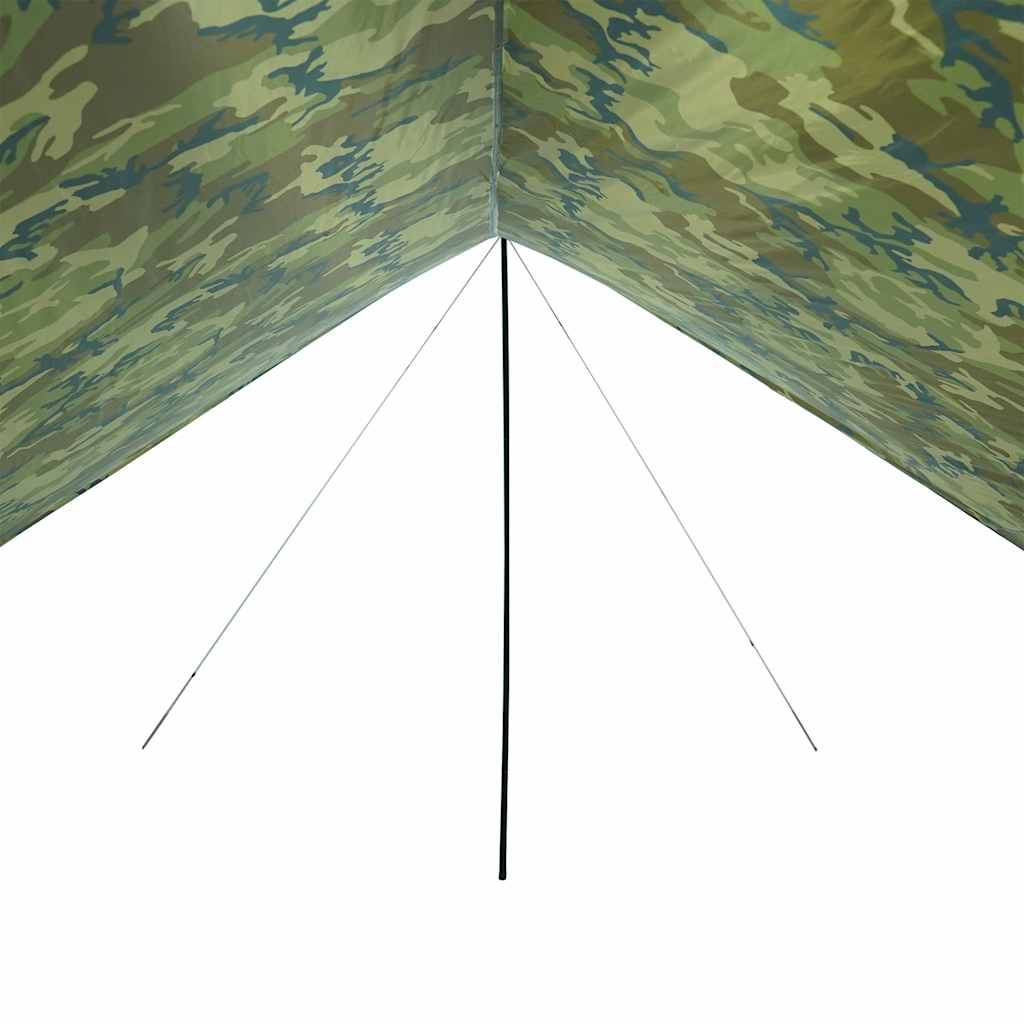 vidaXL Tente de camping camouflage 438x376x212 cm Imperméable