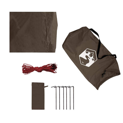 vidaXL Tarp Braun 462x306x211 cm Wasserdicht