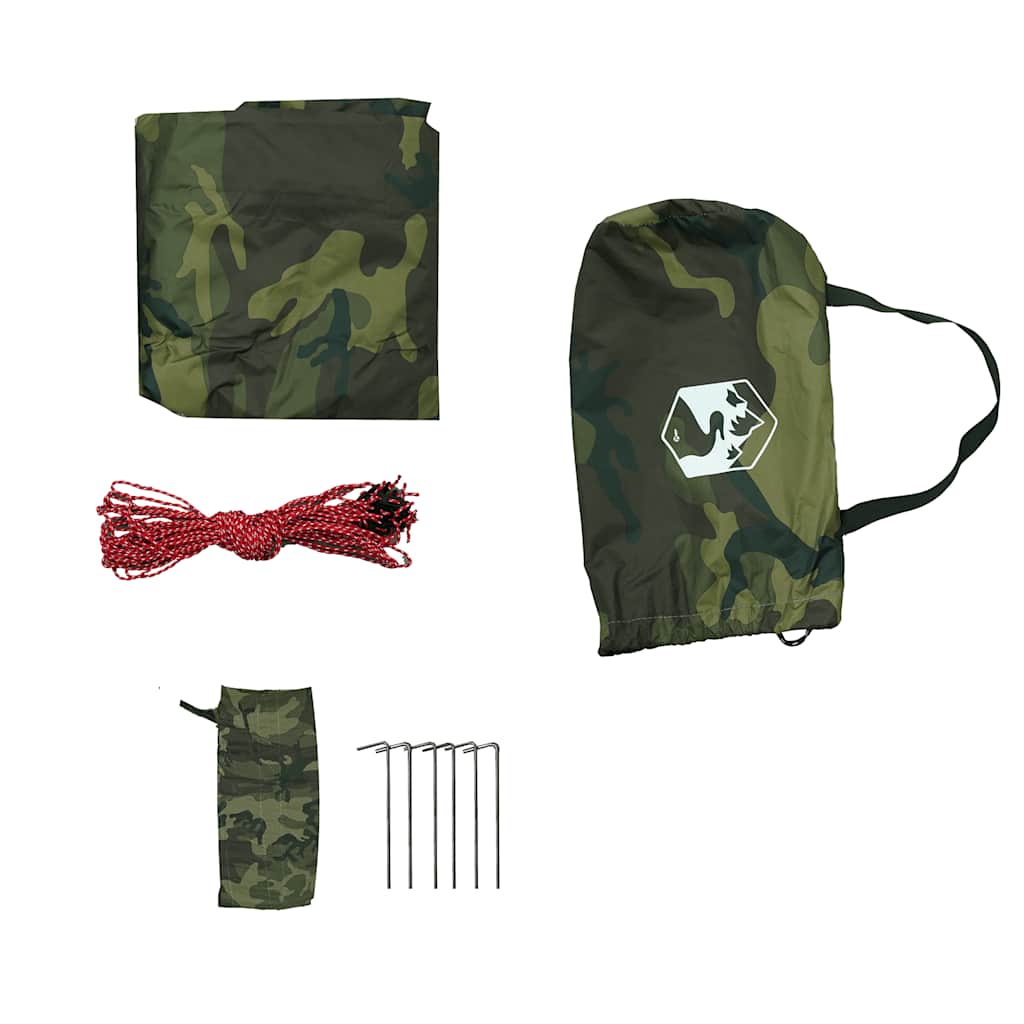 vidaXL Tarp camouflage 462x306x211 cm imperméable