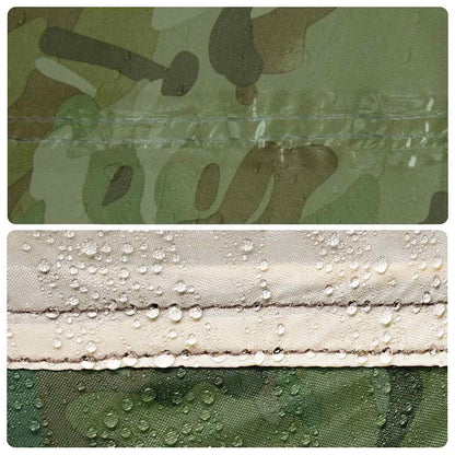 vidaXL Tarp camouflage 462x306x211 cm imperméable