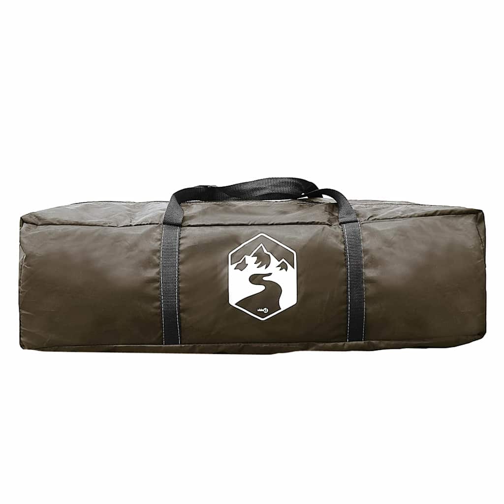 vidaXL Kuppel-Campingzelt 3 Personen Braun Wasserdicht