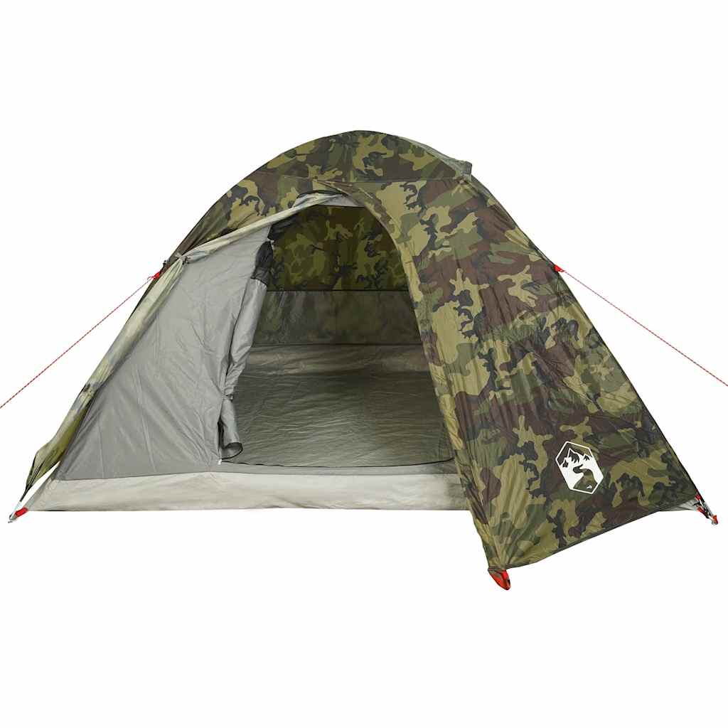 vidaXL Tente dôme de camping 3 personnes motif camouflage étanche