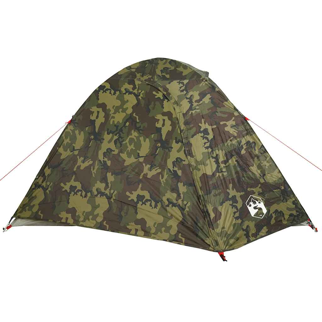 vidaXL Tente dôme de camping 3 personnes motif camouflage étanche