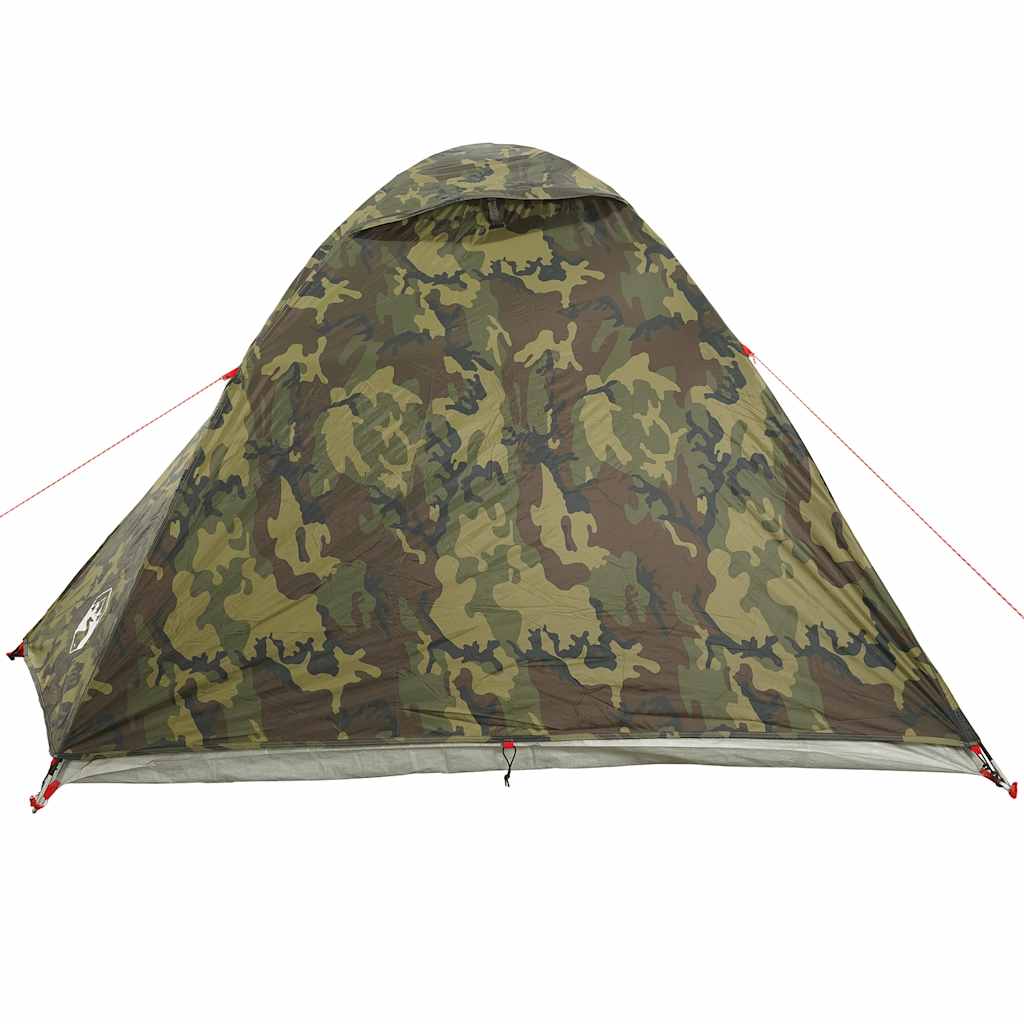 vidaXL Tente dôme de camping 3 personnes motif camouflage étanche