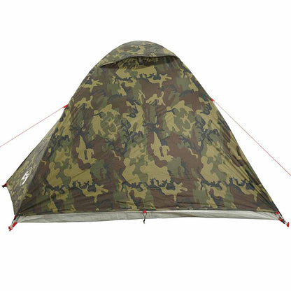 vidaXL Tente dôme de camping 3 personnes motif camouflage étanche