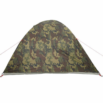 vidaXL Tente dôme de camping 3 personnes motif camouflage étanche
