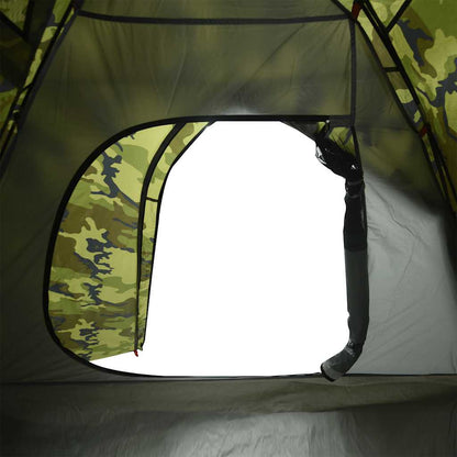 vidaXL Tente dôme de camping 3 personnes motif camouflage étanche