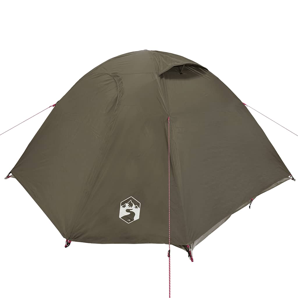 vidaXL Kuppel-Campingzelt 4 Personen Braun Wasserdicht
