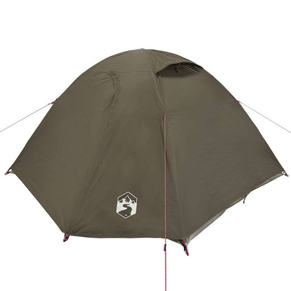 vidaXL Kuppel-Campingzelt 4 Personen Braun Wasserdicht