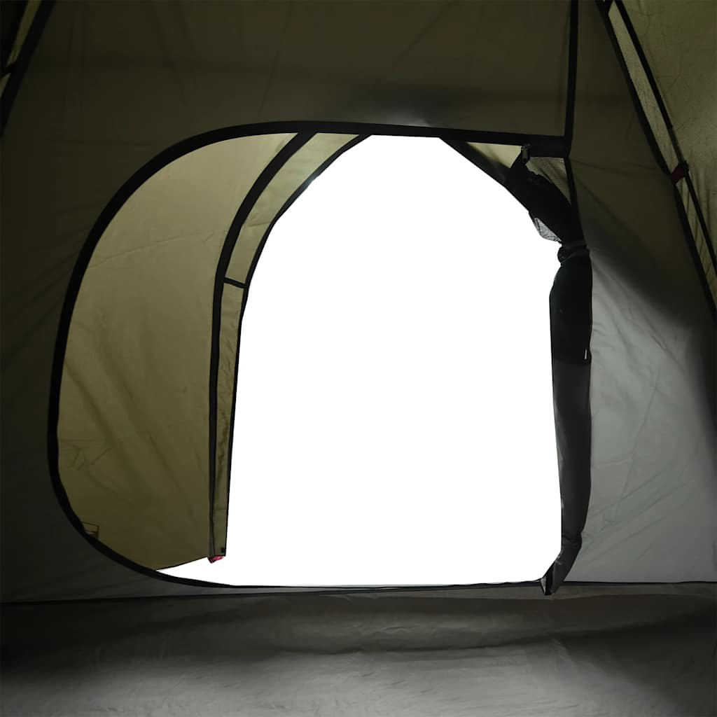 vidaXL Kuppel-Campingzelt 4 Personen Braun Wasserdicht